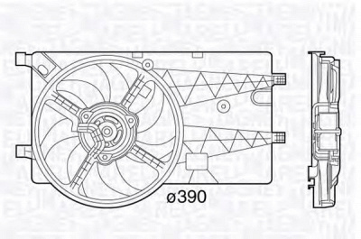 MAGNETI MARELLI 069422575010 -  Вентилятор, охлаждение двигателя